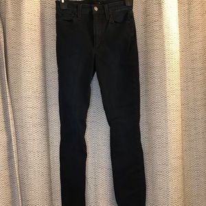 Joe’s high rise black skinny jeans